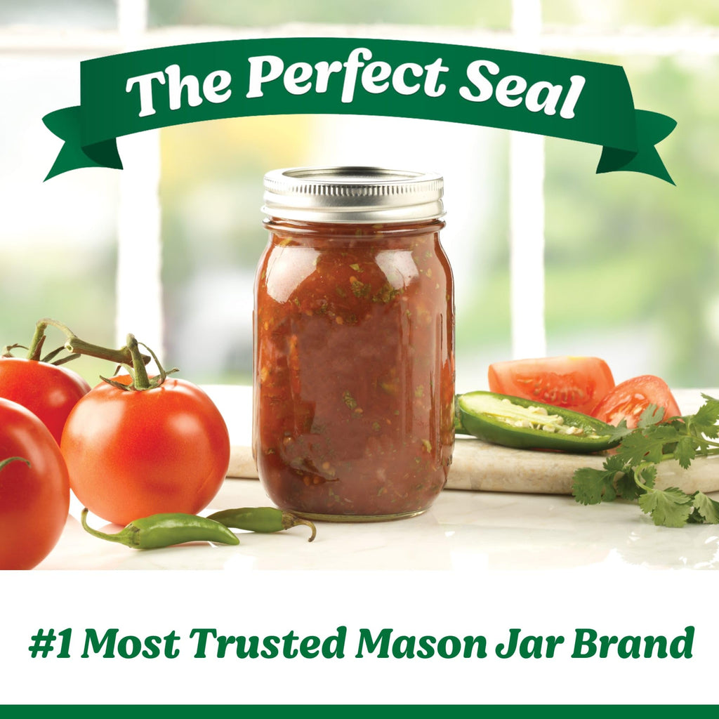 Regular Mouth Pint Glass Mason Jars, 16oz, 8-Count H80438