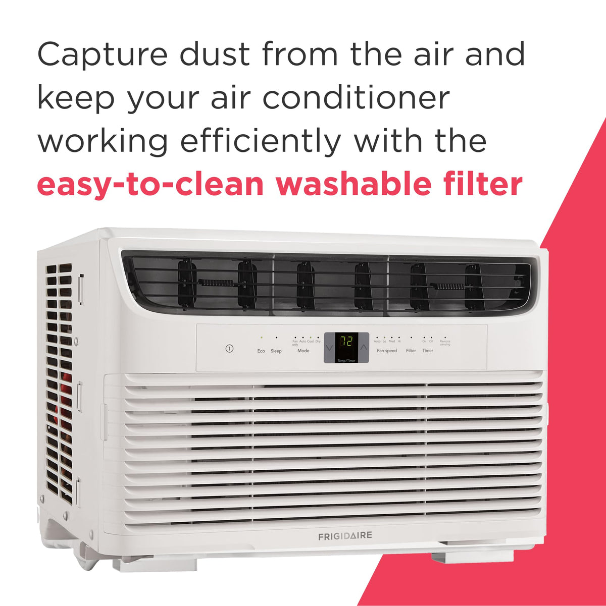 8,000 BTU White Window Air Conditioner with Remote Control K378