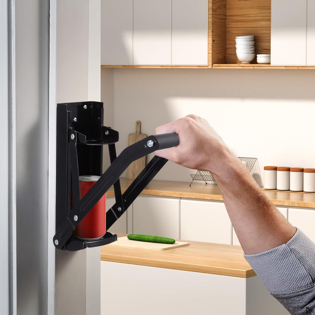 Heavy Duty Wall Mounted Soda Can Crusher with Bottle Opener C458002