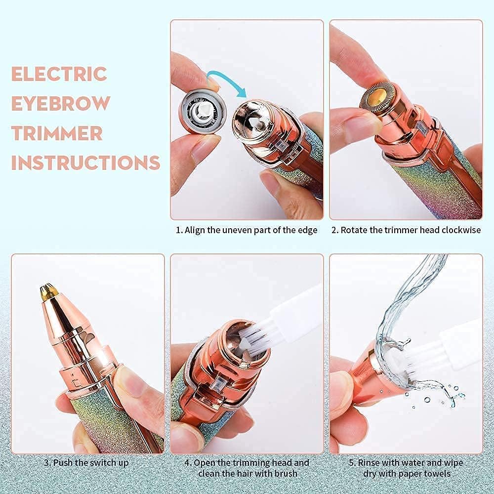 Portable Eyebrow Trimmer Electric Trimmer with Light M95841