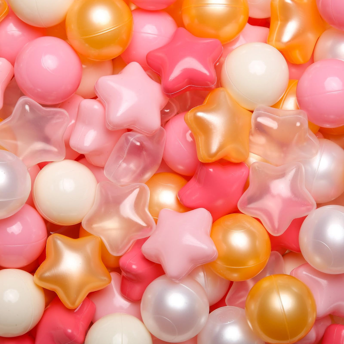 100PCS Phthalate-Free BPA-Free Non-Toxic Crush Proof Plastic Ball Pit Balls R6217