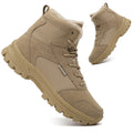 Mid Top Fur Lined Suede Leather Waterproof Military Tactical Boots O4599