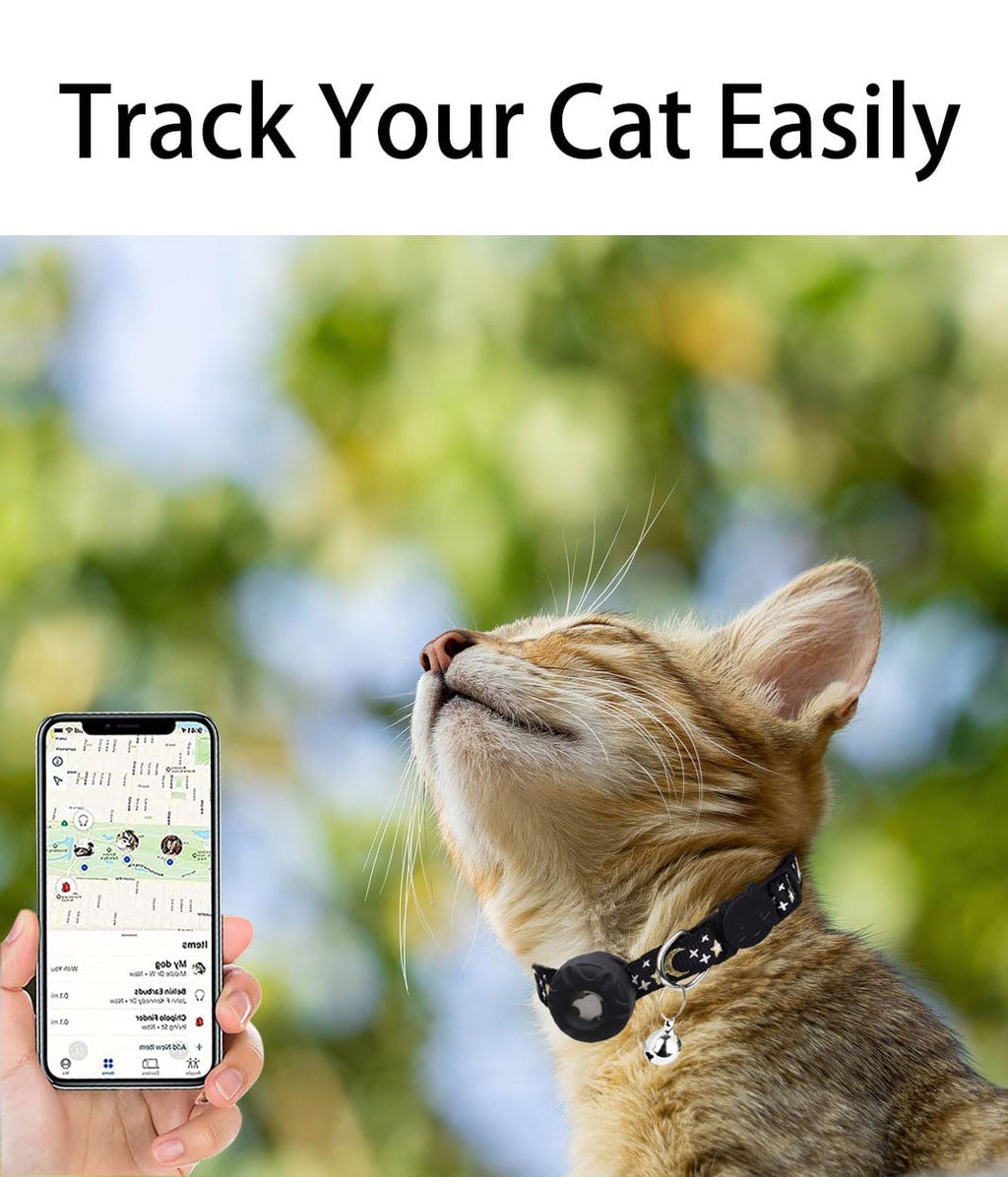 Breakaway Cat Collar with Airtag Holder Z256
