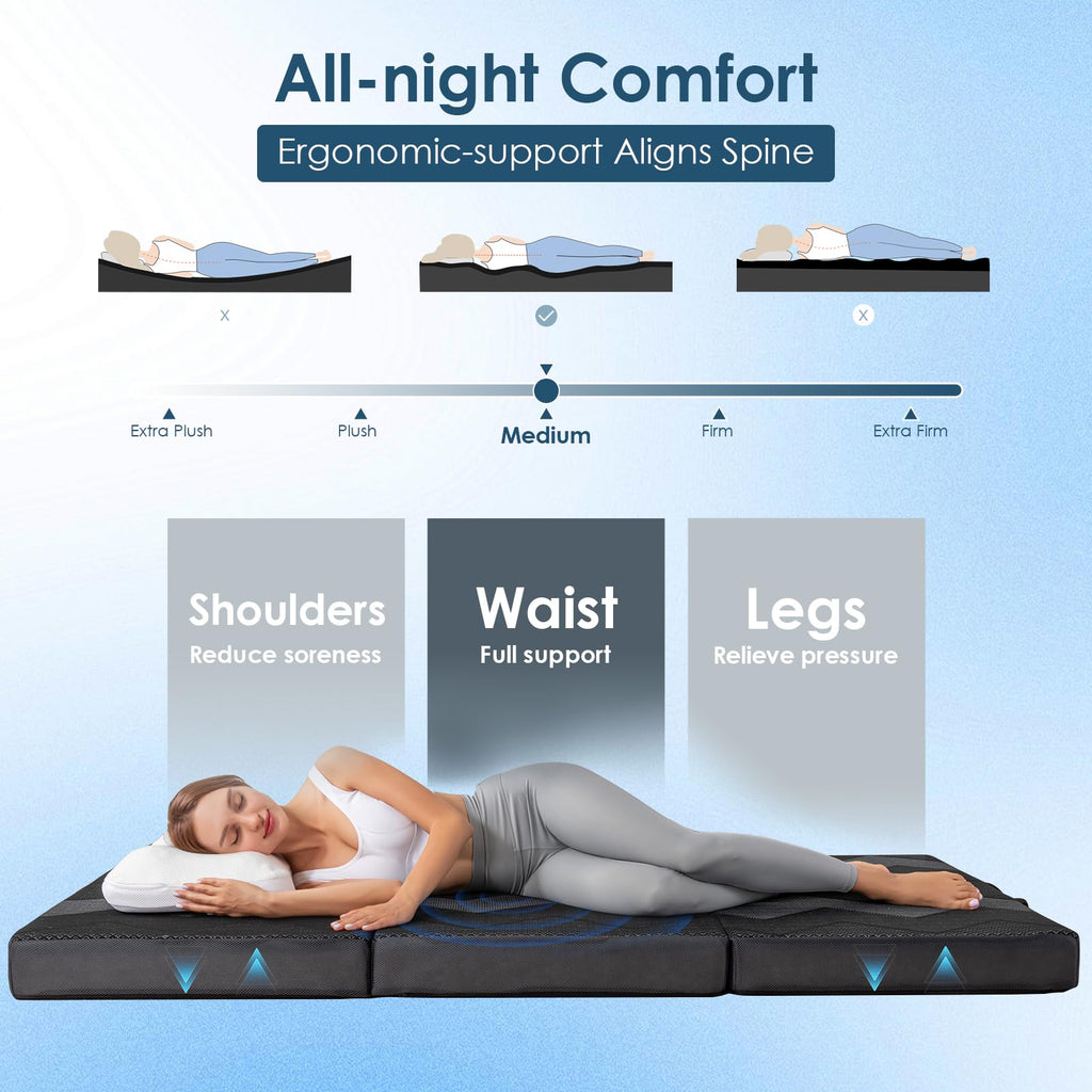 Foldable Memory Foam 6 inch Queen Mattress G17740