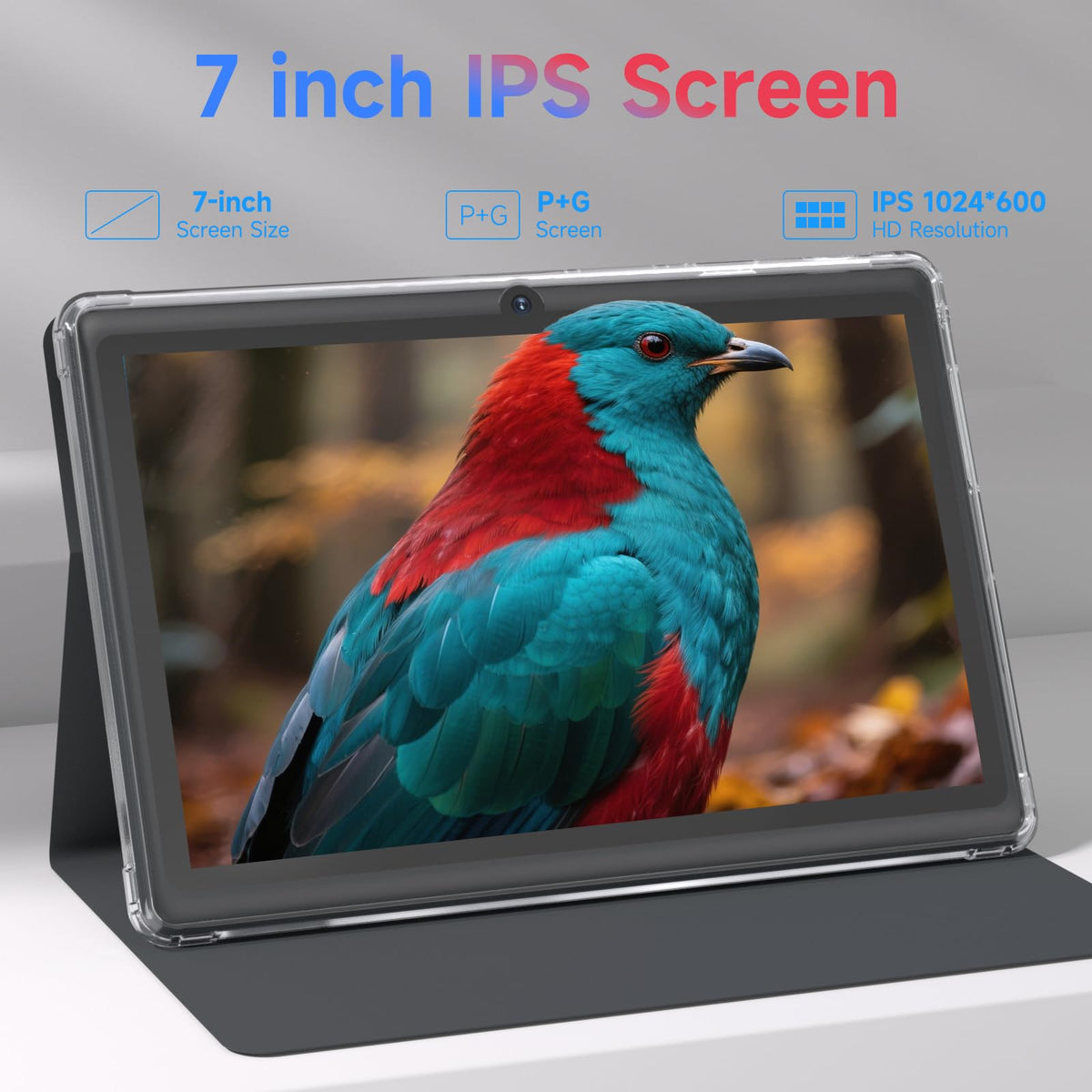 7 inch Android 14 Tablet 8GB RAM 32GB ROM Quad-Core Black O969