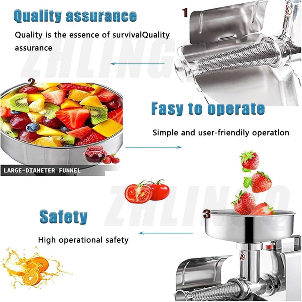 450W Electric Tomato Strainer and Press Stainless Steel X57033