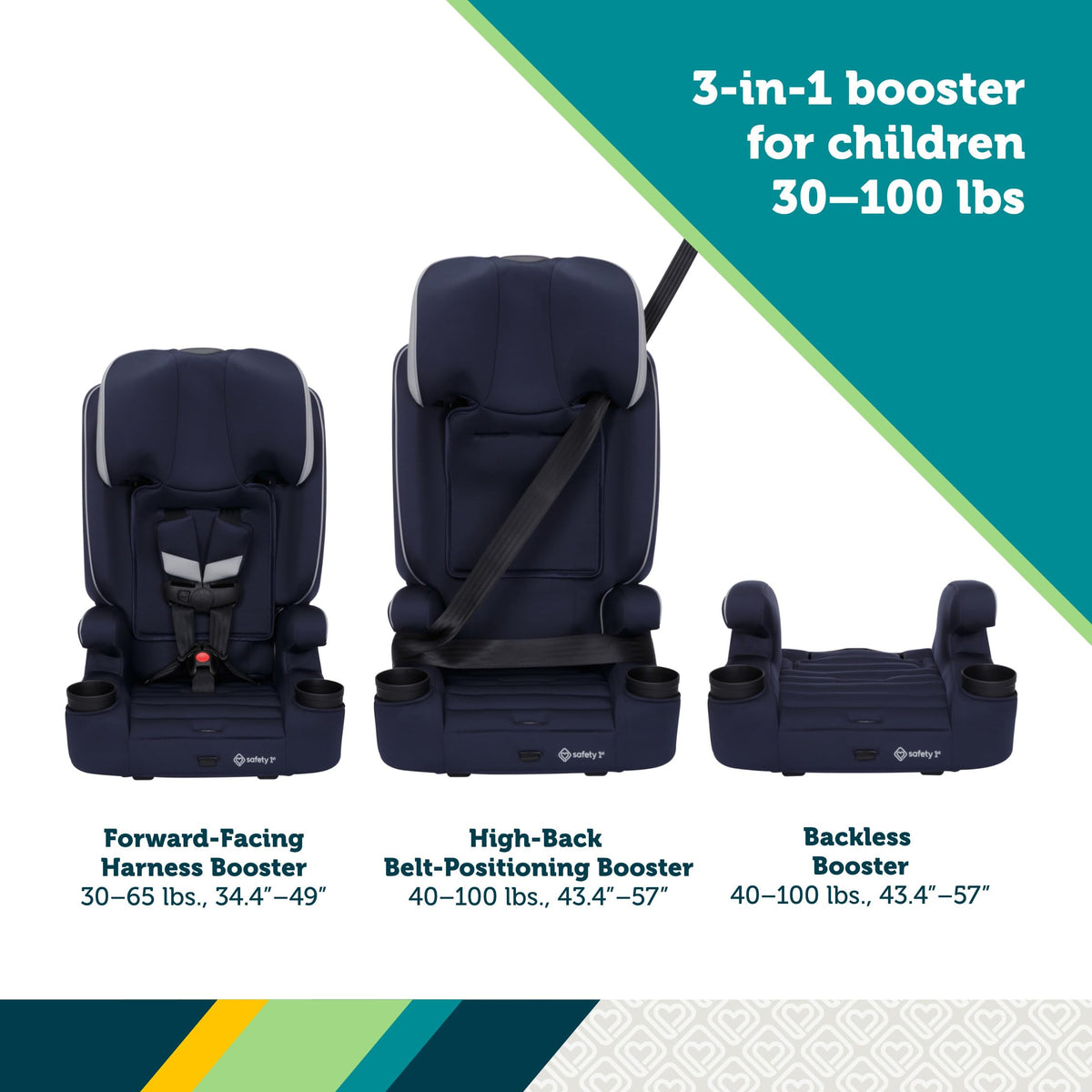 3-in-1 Booster Car Seat F162416