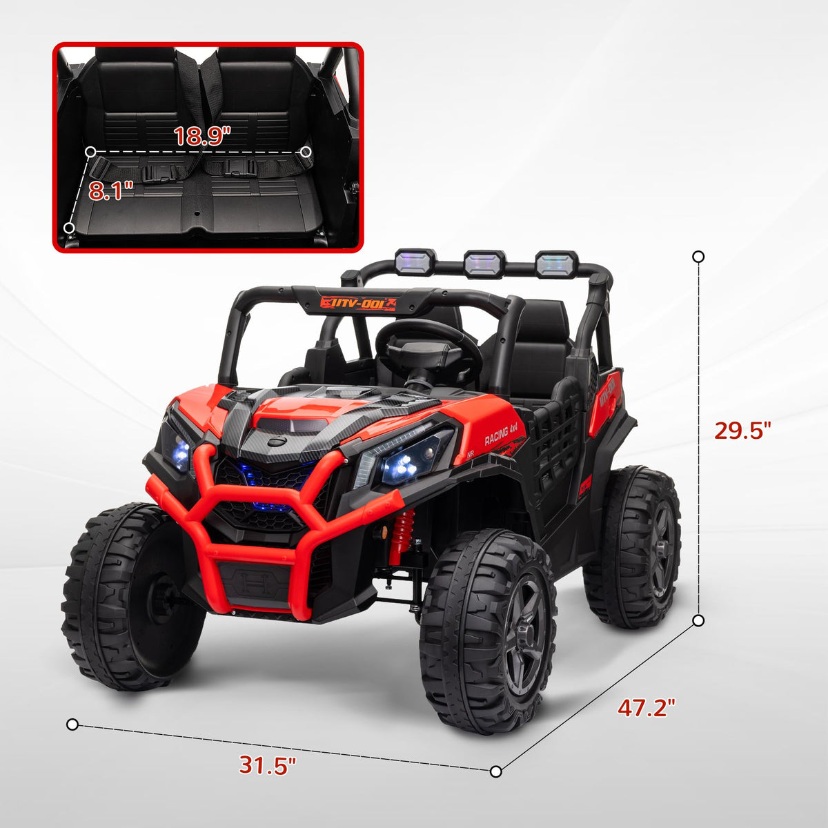 24V 2 Seater Electric Off-Road UTV Truck K708
