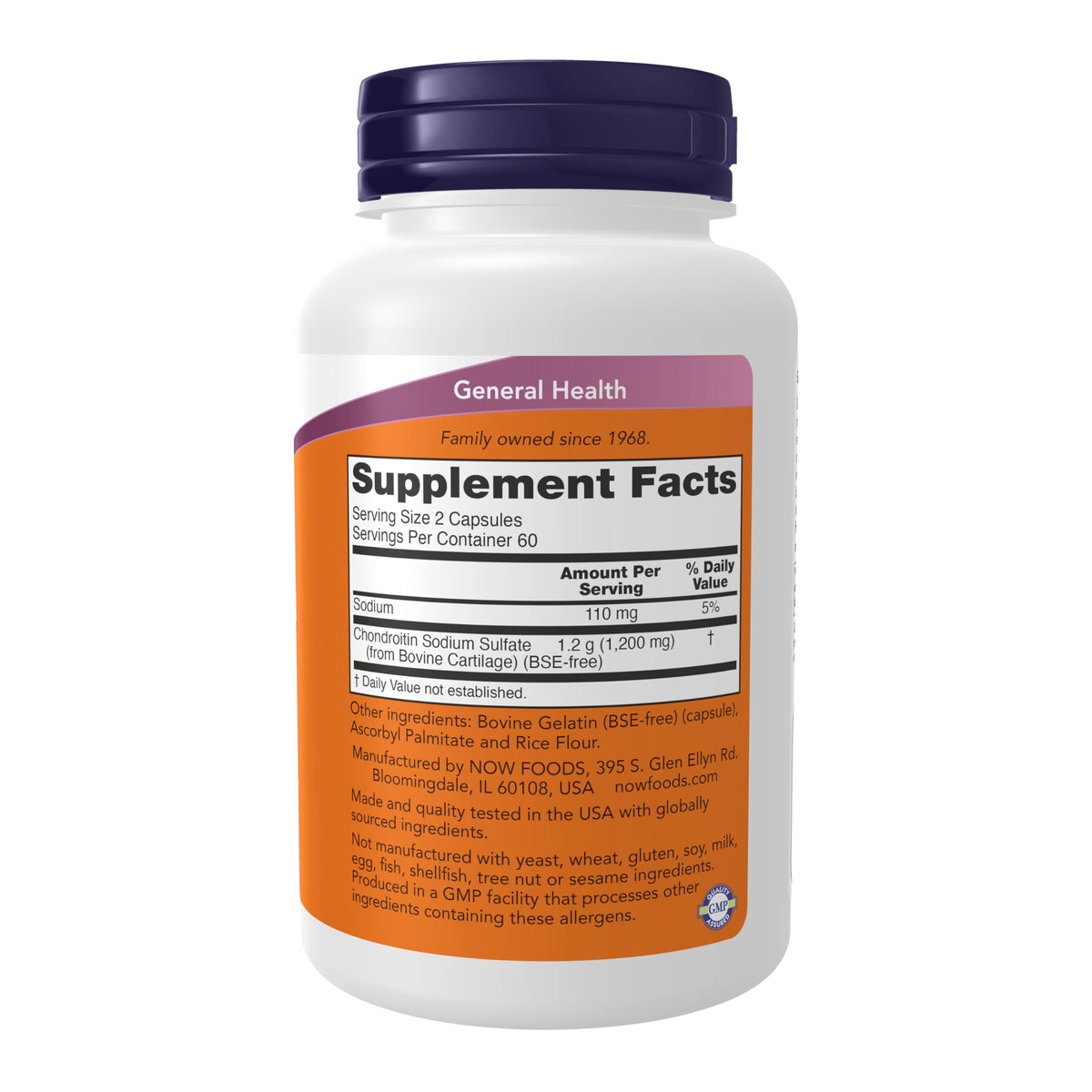 Chondroitin Sulfate 600 mg 120 Caps O51677