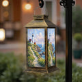 Solar Lantern Outdoor Waterproof LED Solar Lights Hanging Tabletop Lamp B742773