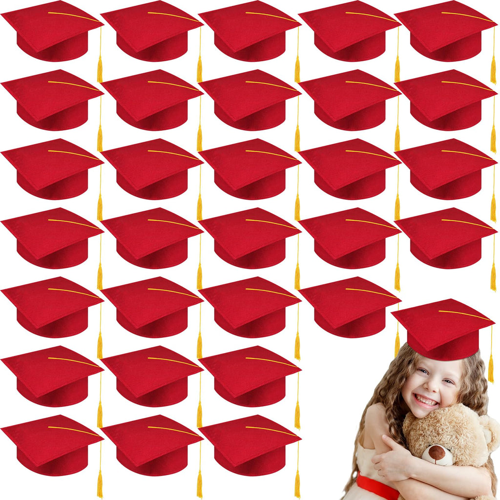 30 Pcs Child Size Felt Graduation Caps Q262448