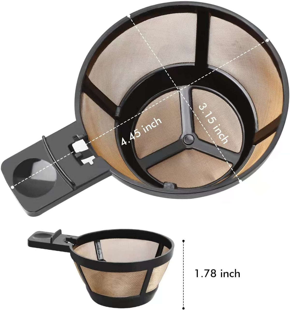 Reusable Coffee Basket Filter 2PCS E3343