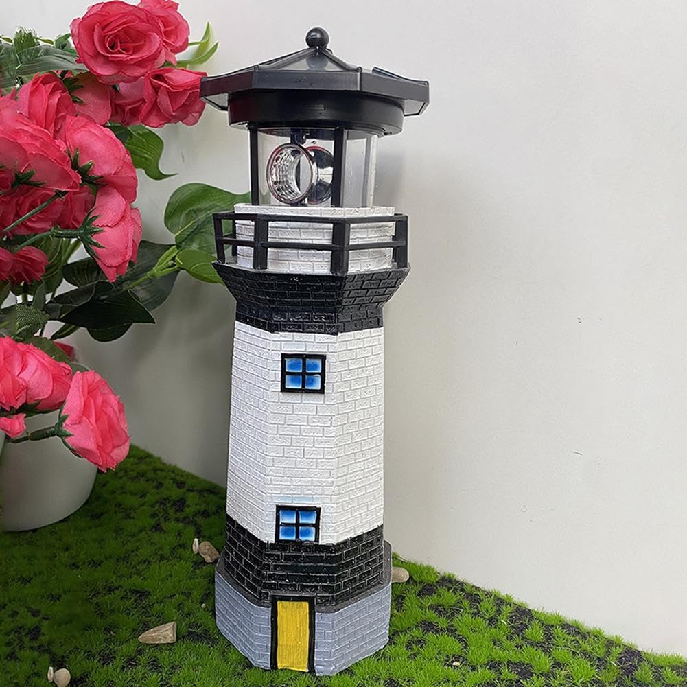 Waterproof Rotating Solar Lighthouse K32327