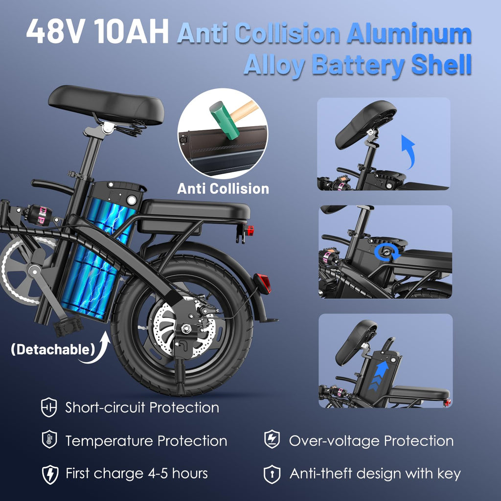 Foldable 14 Inch Electric Bike K869