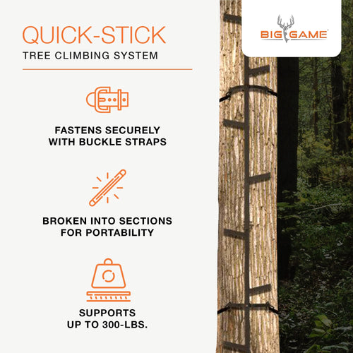 20 Feet Tall Steel Tree Climbing System (2 Pack) R5331