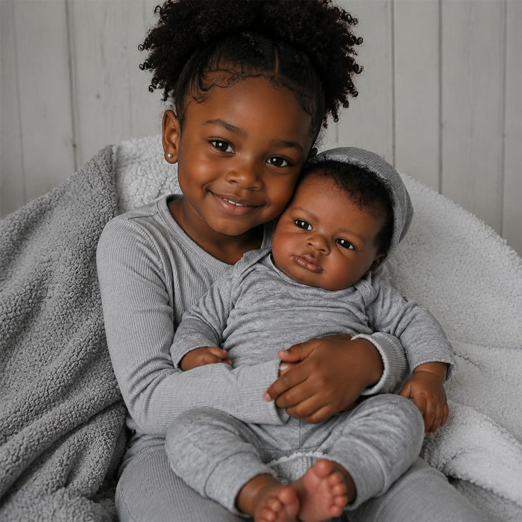 Black 20 Inch Reborn Baby Doll V85246