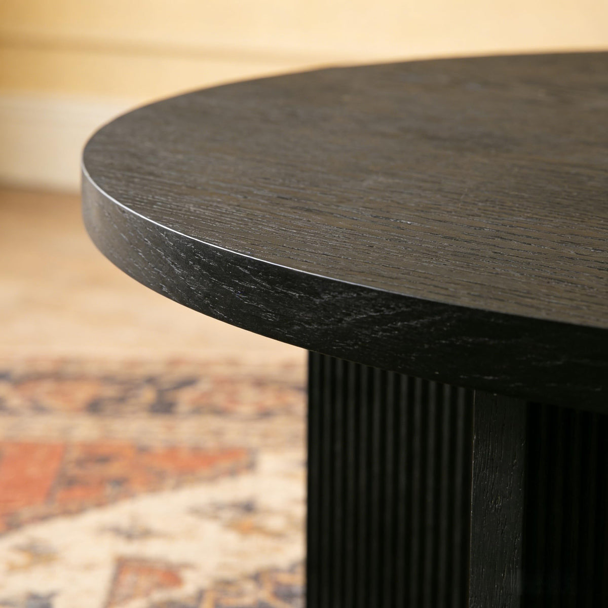 35" Wooden Round Coffee Table B4343