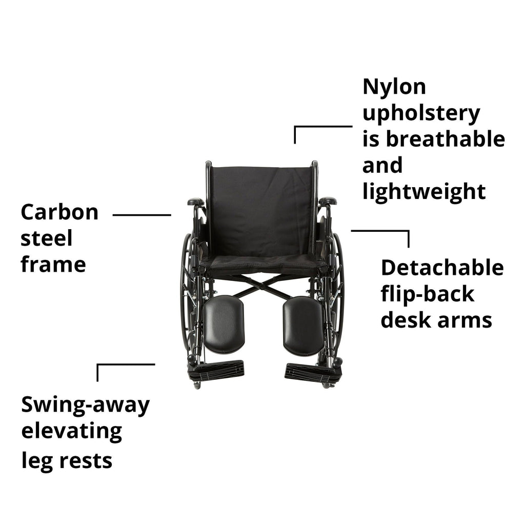 Black 20 in Wheelchair U51128