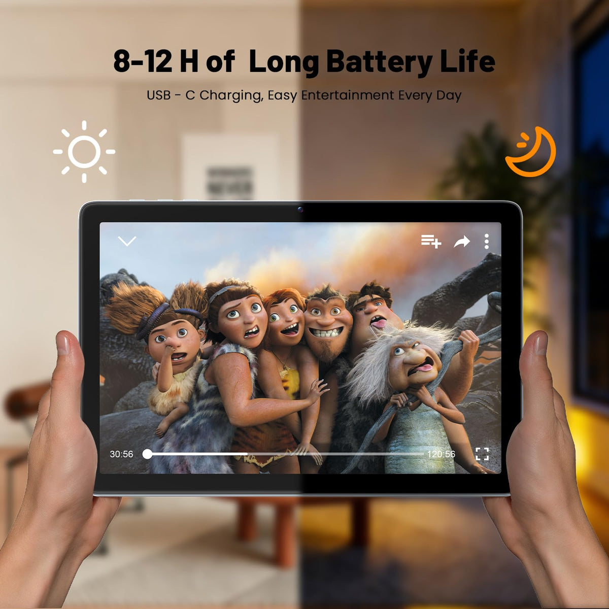 Android 15 Tablet 10 Inch, 12GB+128GB, Octa-Core, 2TB Expandable N752000