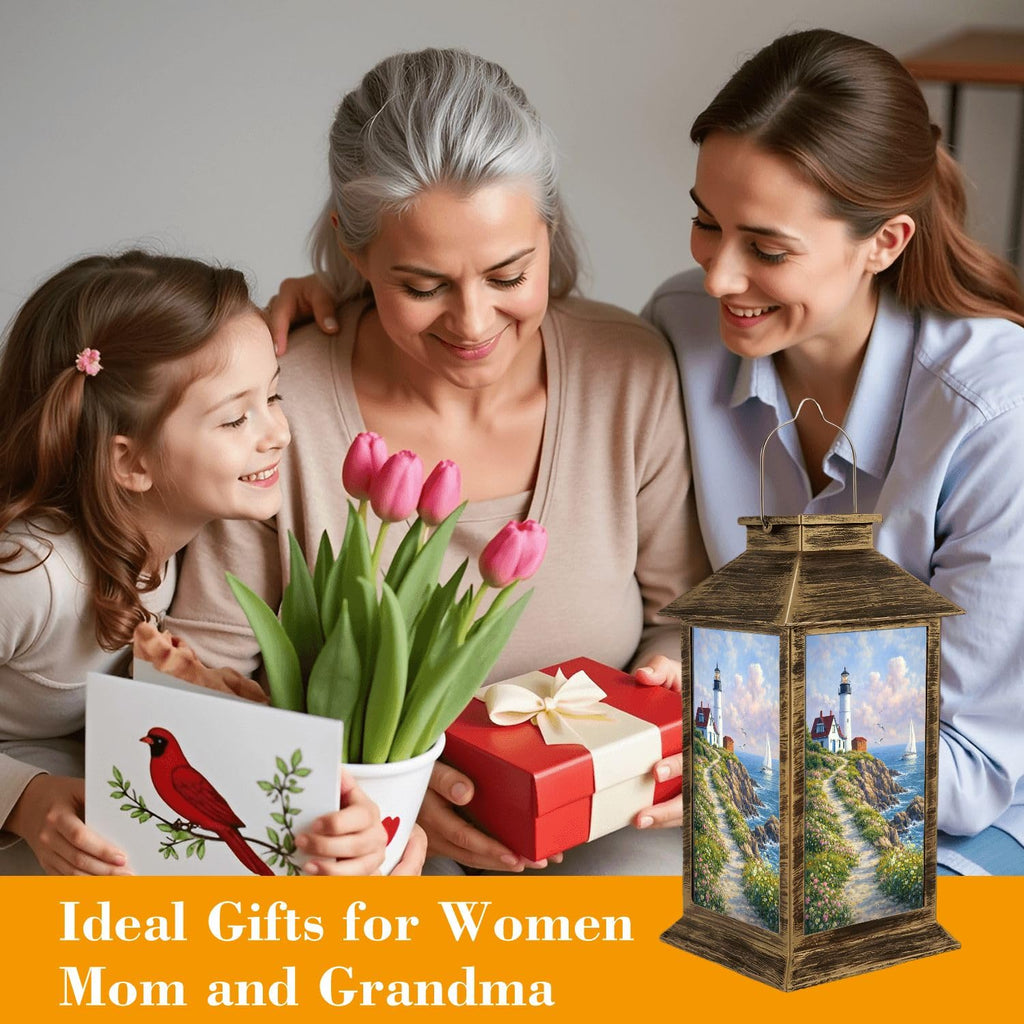 Solar Lantern Outdoor Waterproof LED Solar Lights Hanging Tabletop Lamp B742773