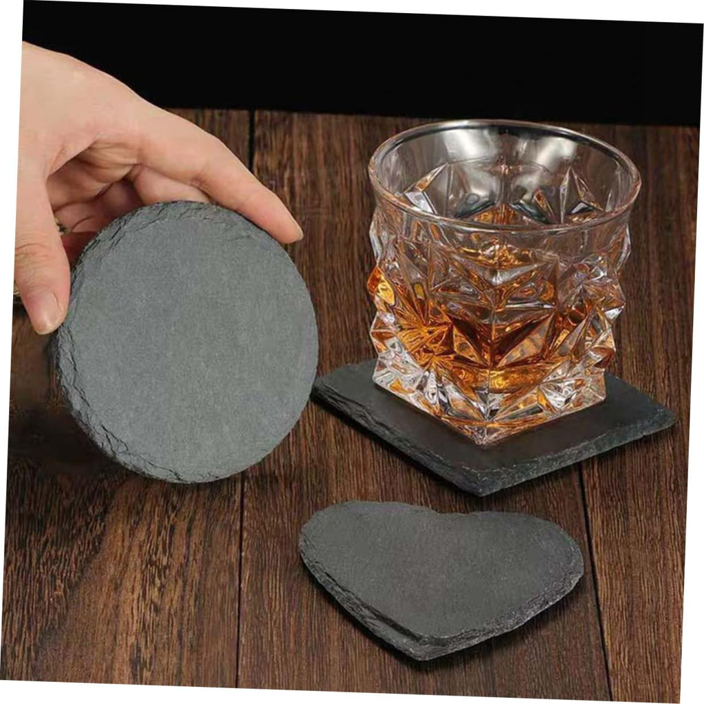 12pcs Natural Stone Coasters Set E339012