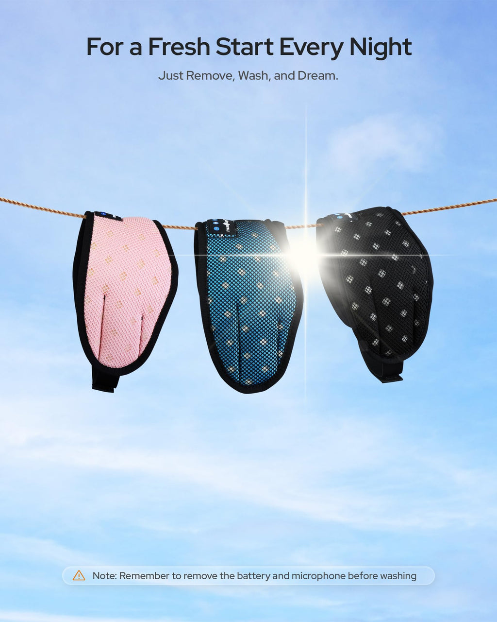 Bluetooth Sleep Mask Headphones Y308443