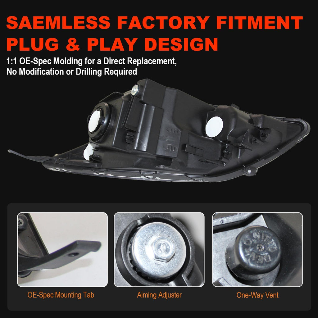 Chrome Halogen Headlights I34707