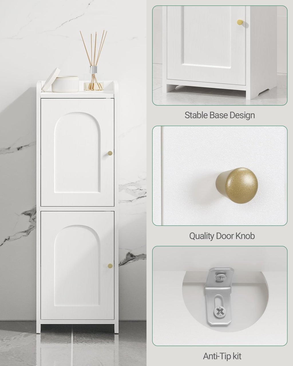 Bathroom Storage Cabinet with 2 Doors M5833