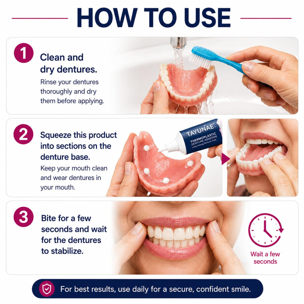 Adhesive Cream Denture Kit F31166