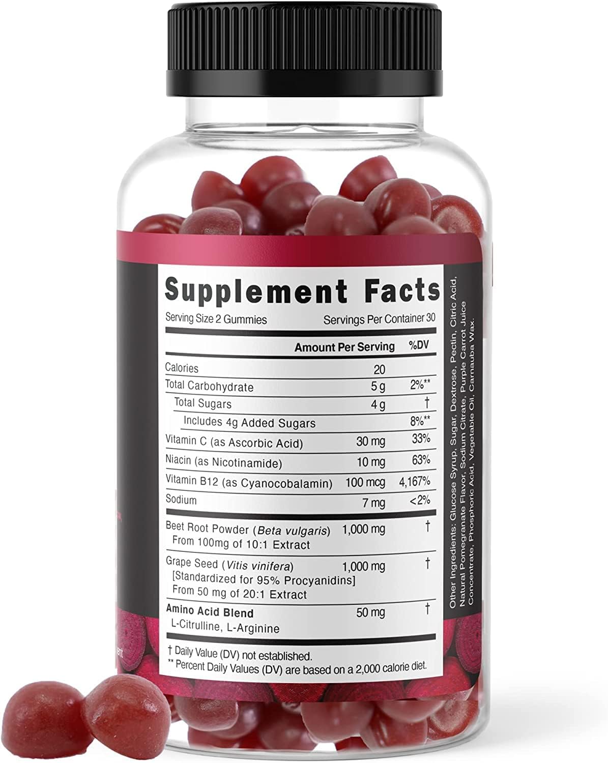 Beet Root Gummies & Fruits/Veggies Supplement Y42204