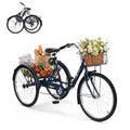 24/26 Inch 7 Speed Adult Tricycle with Folding Basket N60117