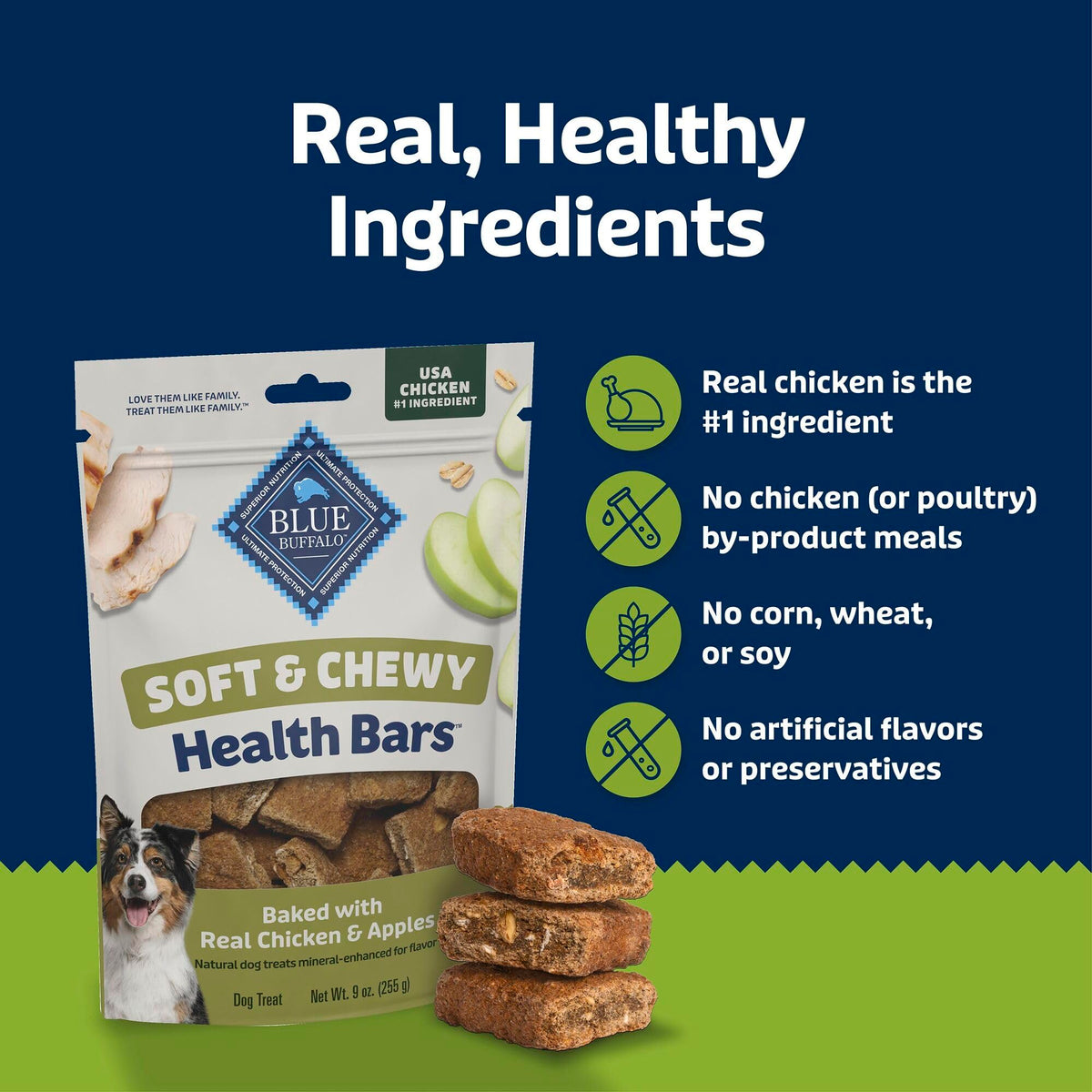 Chicken & Apples Soft & Chewy Treats, 9 oz O290