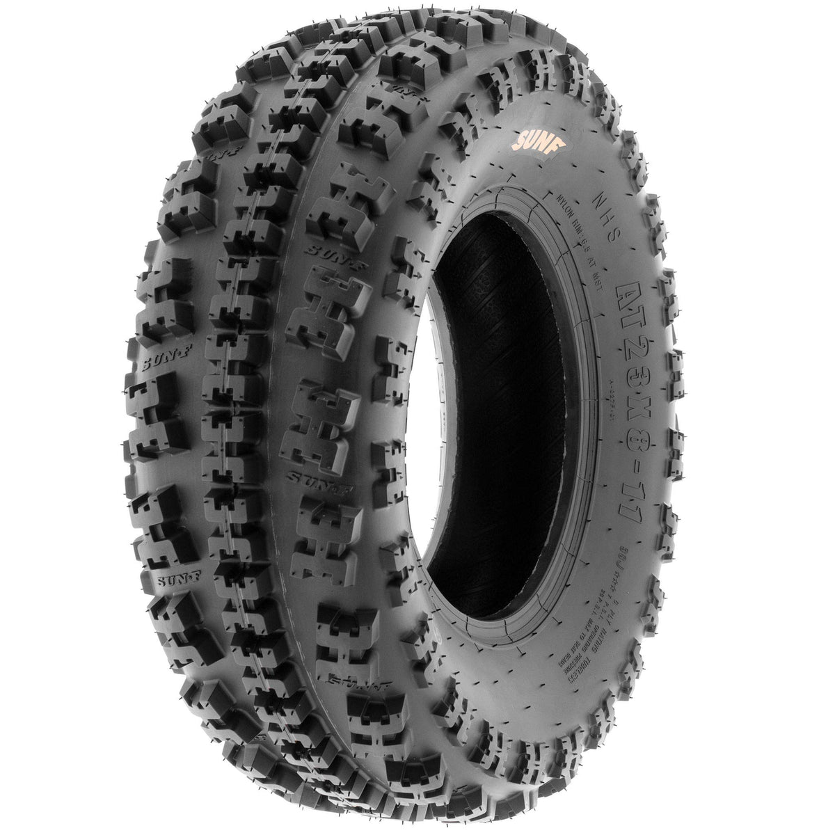 19x7-8 Front & 18x10.5-8 Rear ATV UTV Knobby Sport Tires Set of 4 C29437