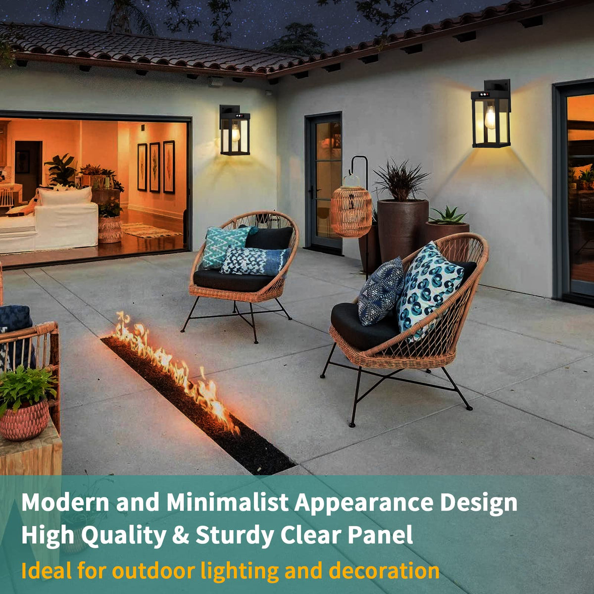 Solar Wall Lights Outdoor with Motion Sensor X8362