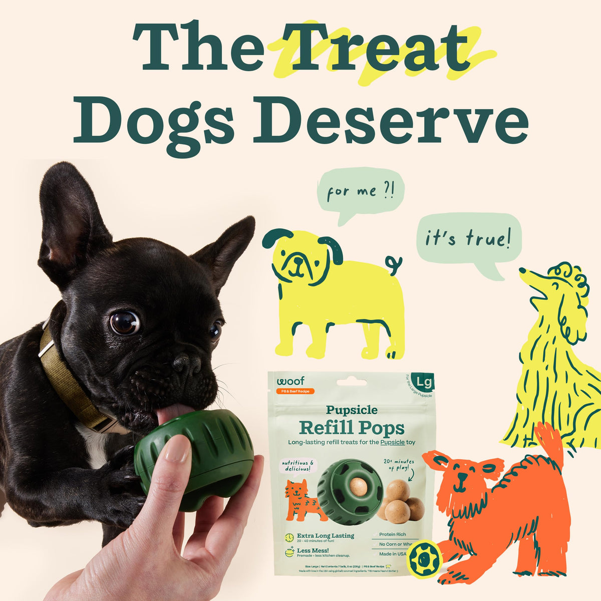 Peanut Butter & Beef Dog Treats 7 Count K975