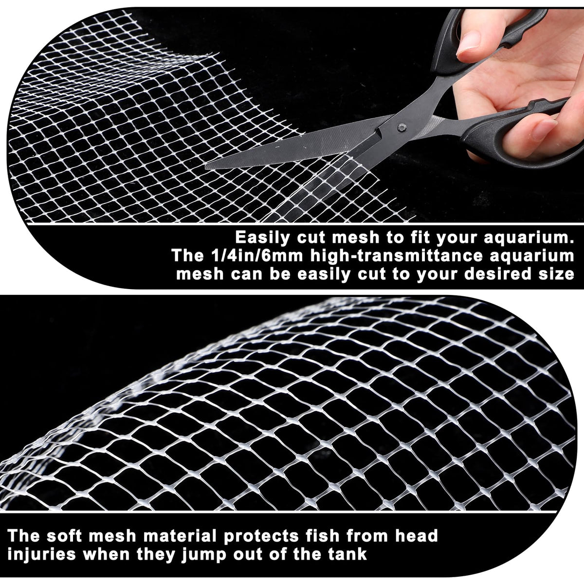 Mesh Netting Aquarium Lid 3.3 x 5 Feet Fish Tank Cover T43479