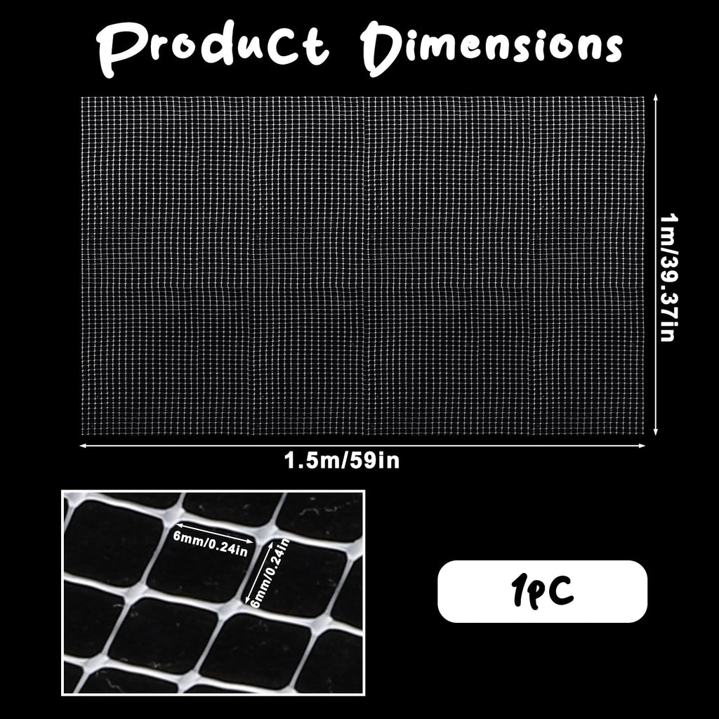 Mesh Netting Aquarium Lid 3.3 x 5 Feet Fish Tank Cover T43479