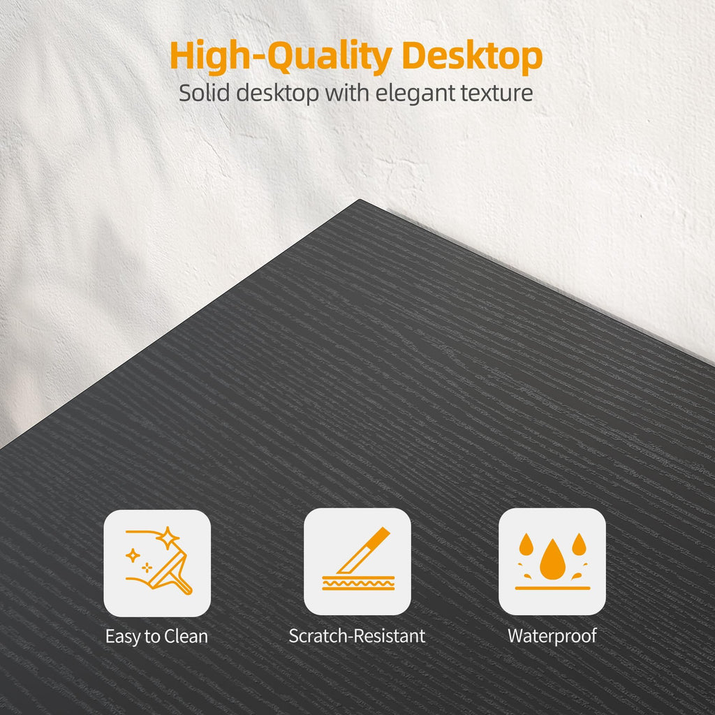 40 inch L Shaped Computer Desk with Power Outlets V32777
