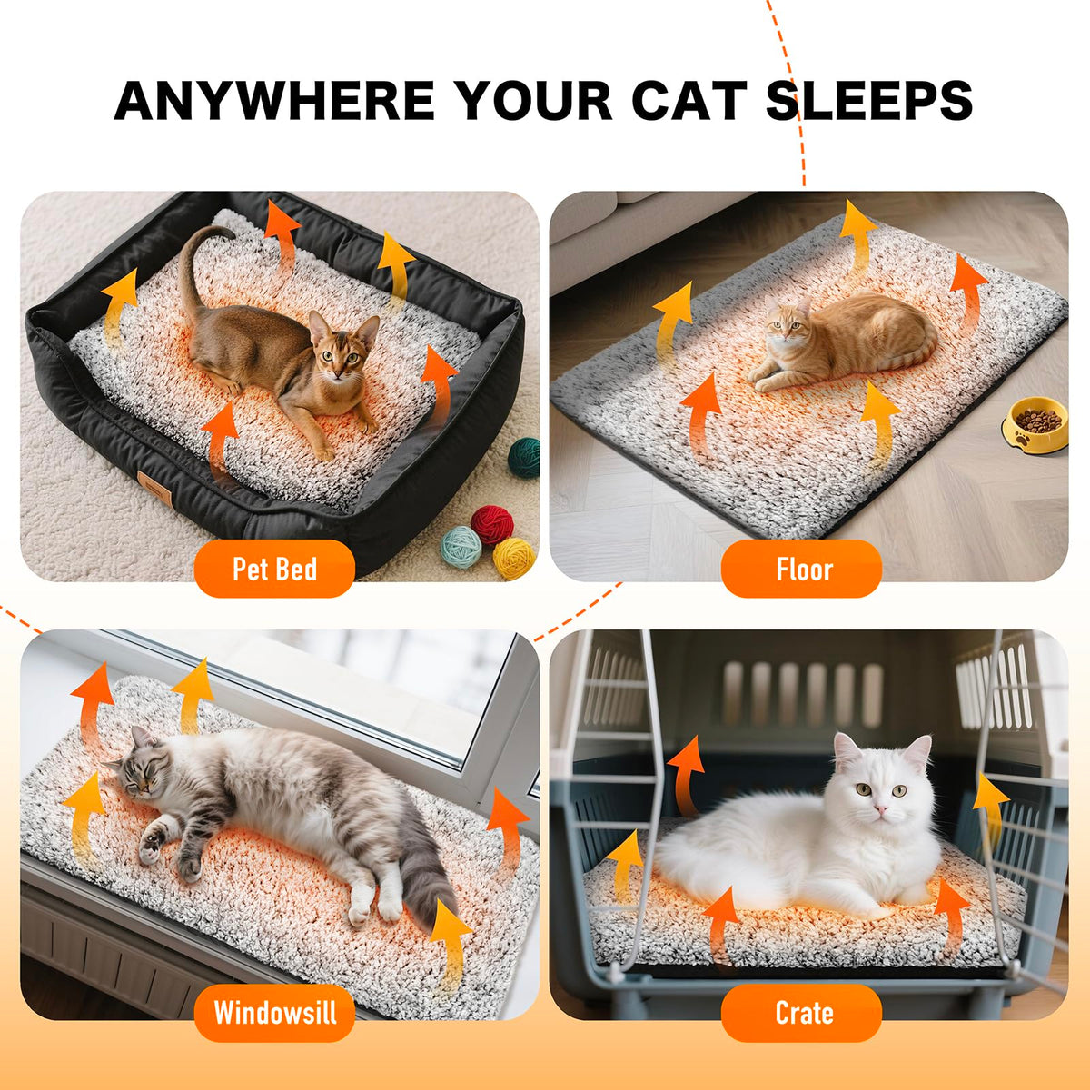 Self Warming Cat Bed 15 x 19 In Q593