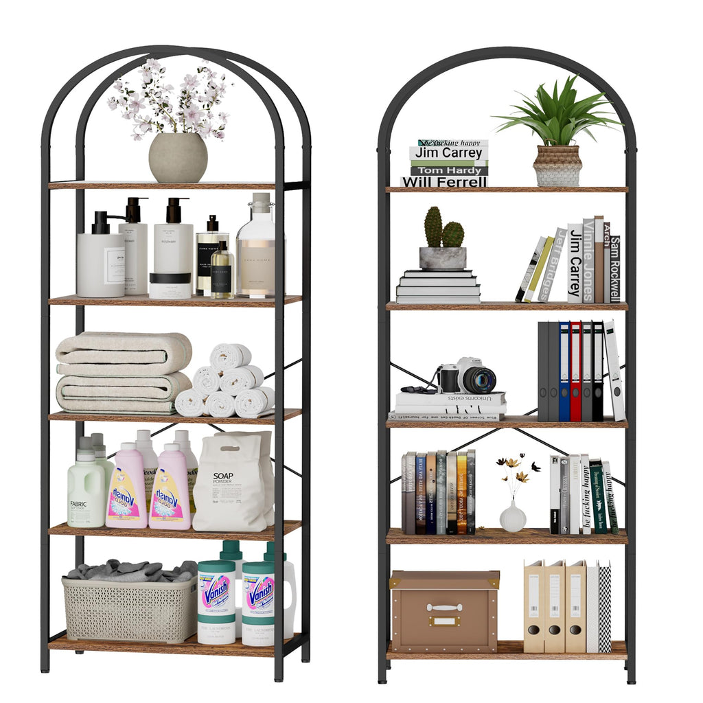 5-Tier Arched Bookshelf O320125