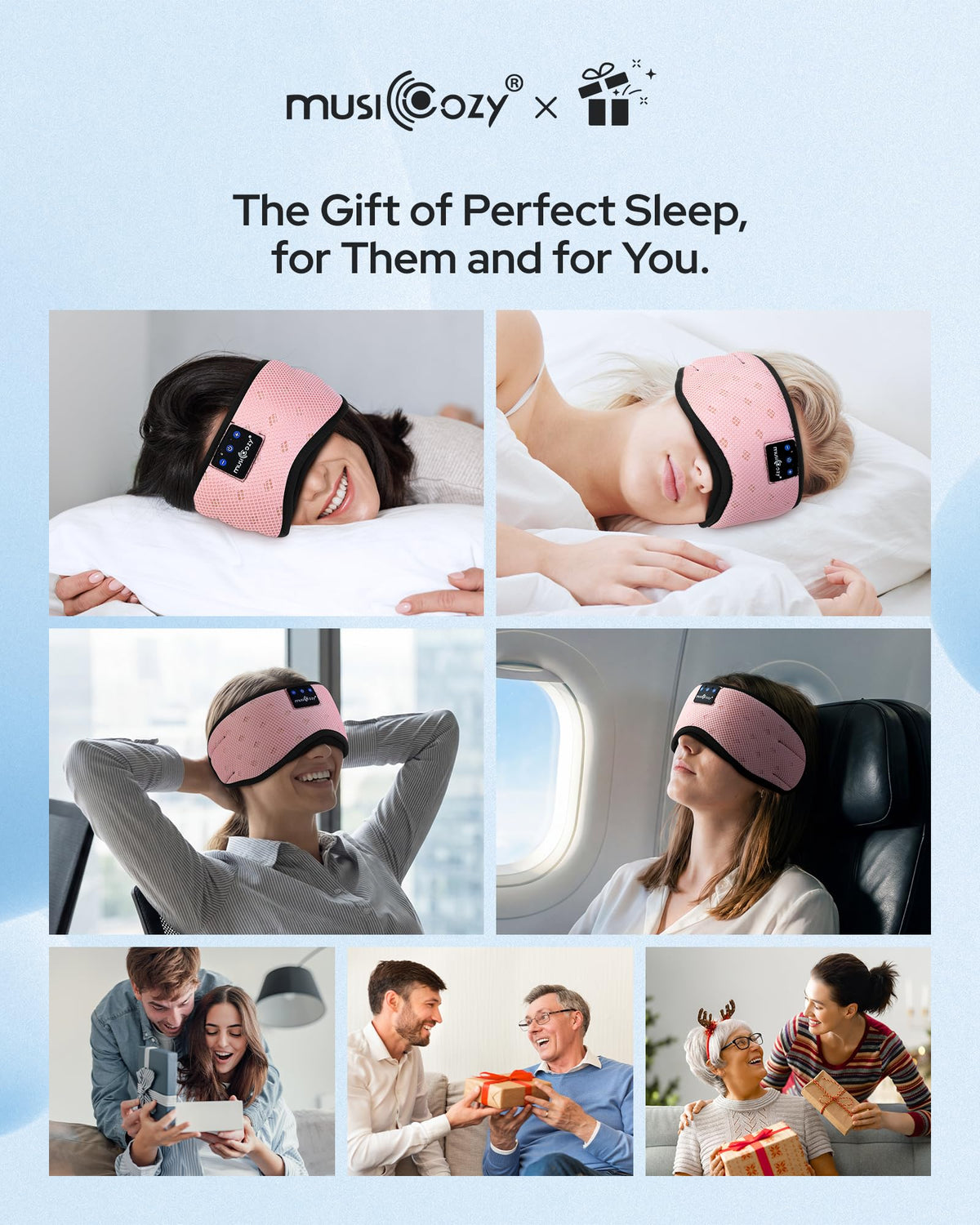 Bluetooth Sleep Mask Headphones Y308443