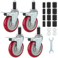 5 Inch Caster Wheels Set of 4 with Brake J50542