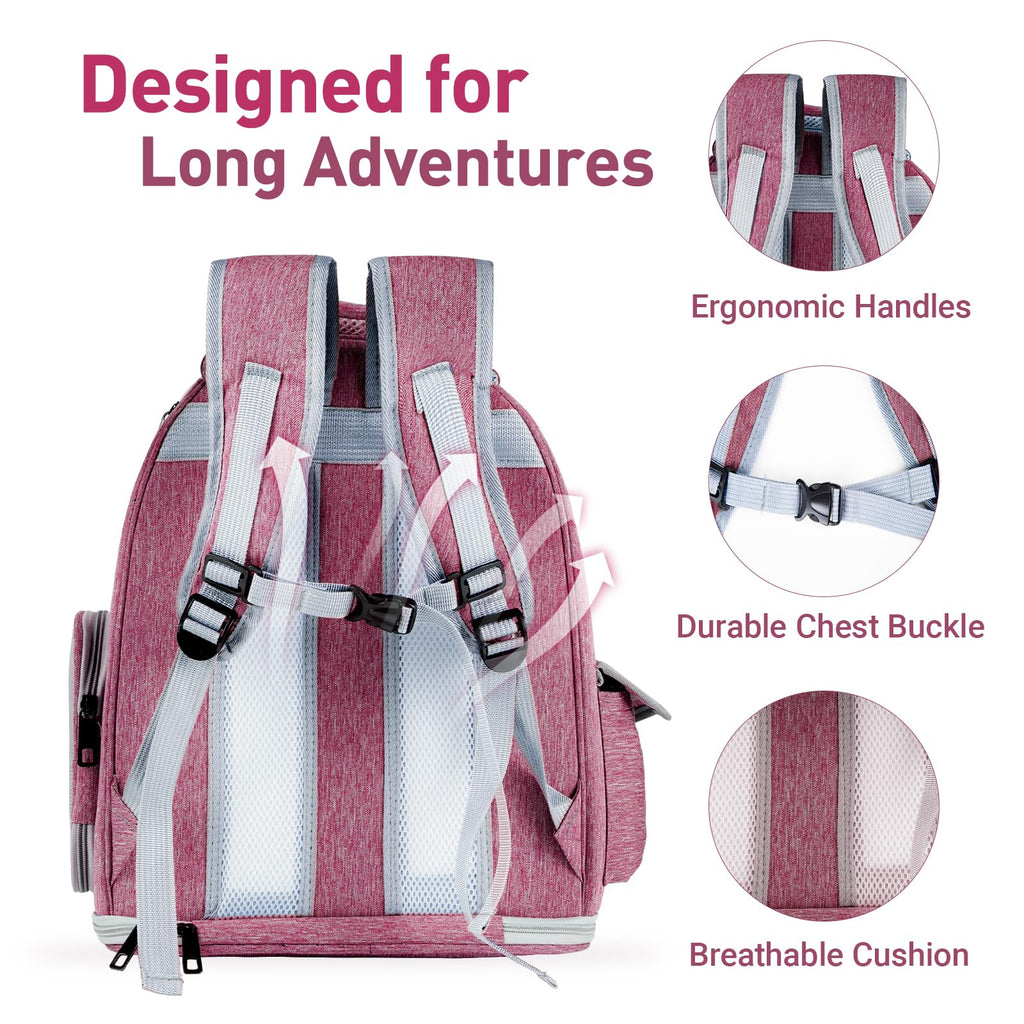 Cat Backpack Carrier Clear Bubble Window up to 15 lb E165463