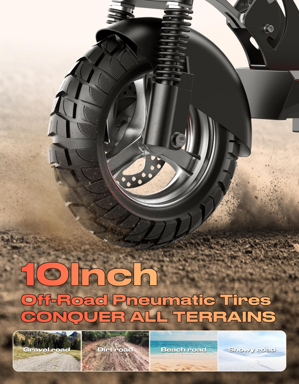 1600W Off-Road Foldable Electric Scooter P7956