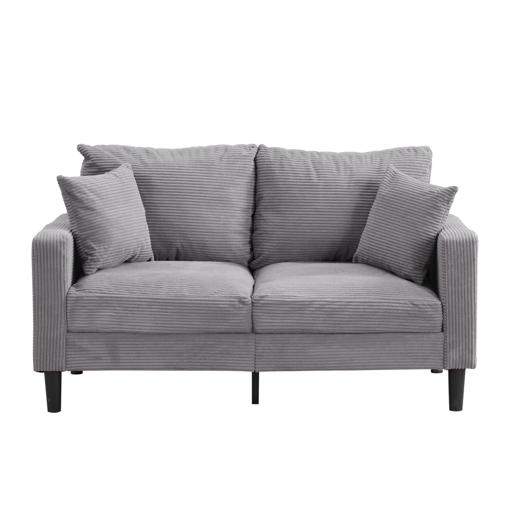 Light Gray 2-Seater Upholstered Sofa Q3975
