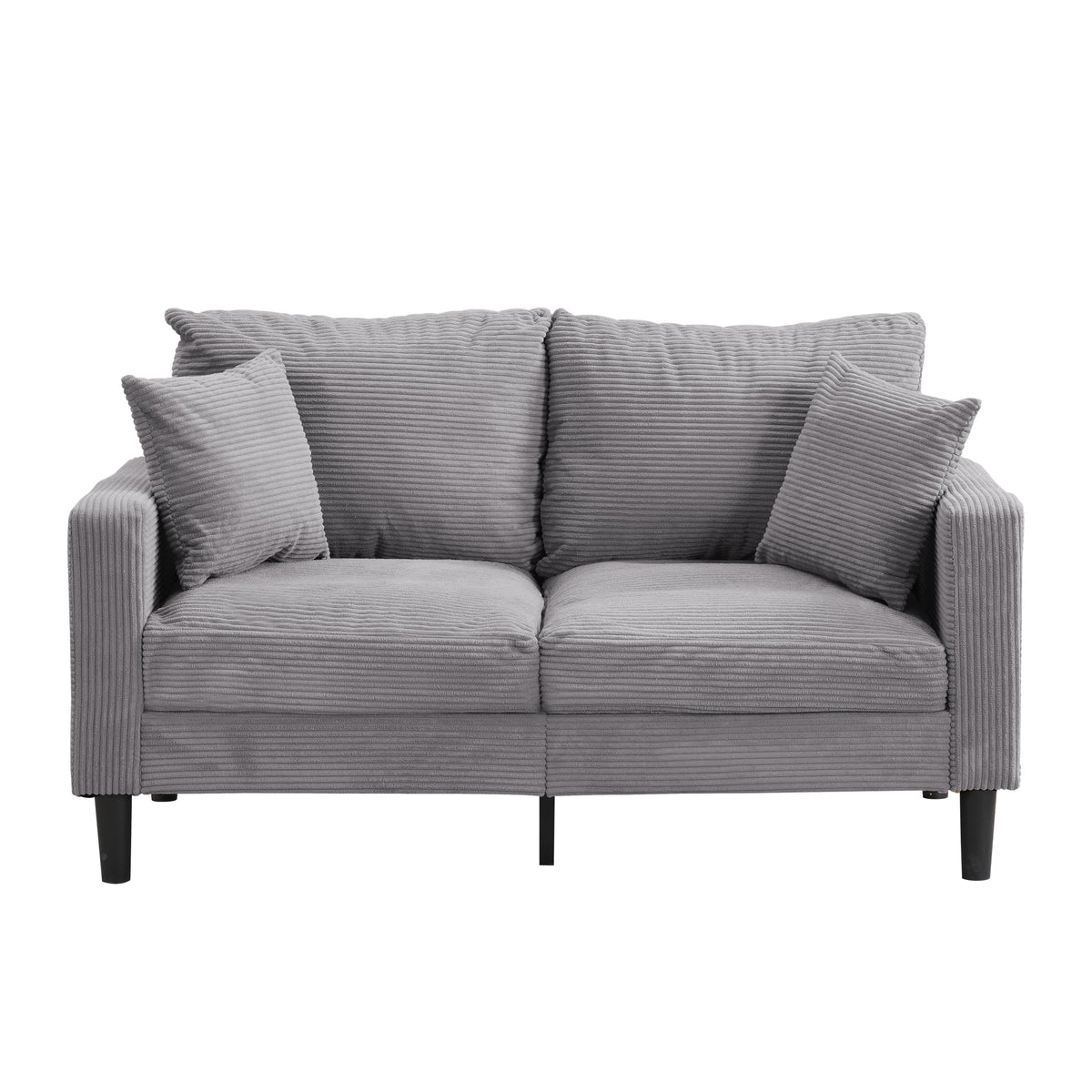 Light Gray 2-Seater Upholstered Sofa Q3975