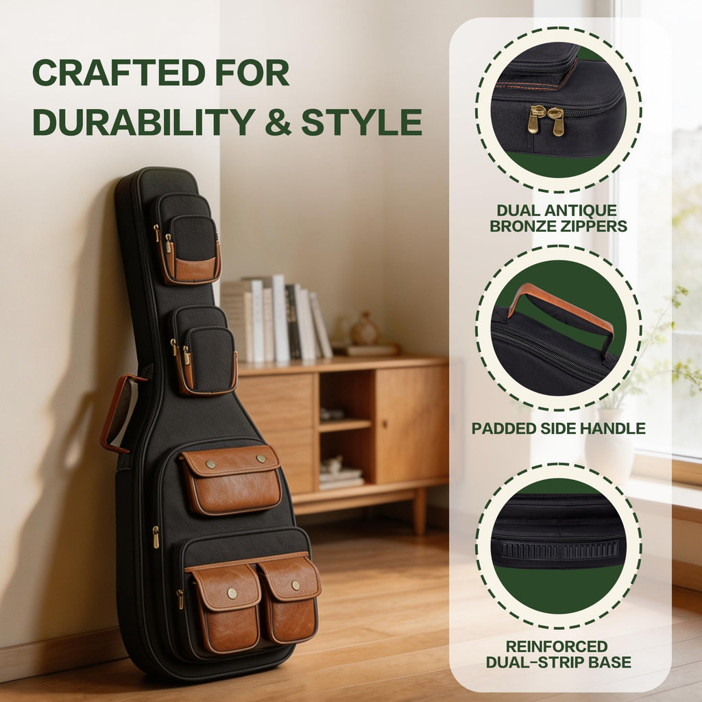 40" Electric Guitar Bag 900D Waterproof 0.5" Padding H1499