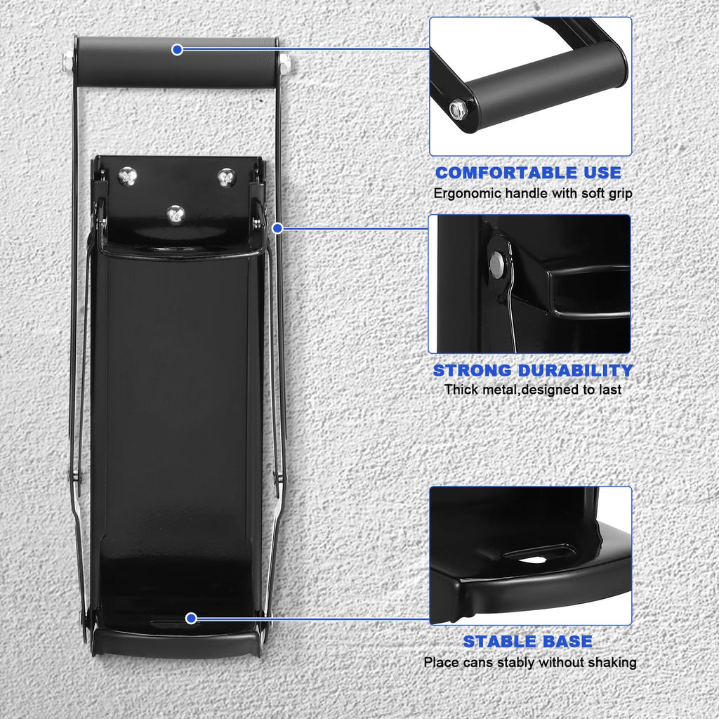 Heavy Duty Wall Mounted Soda Can Crusher with Bottle Opener C458002