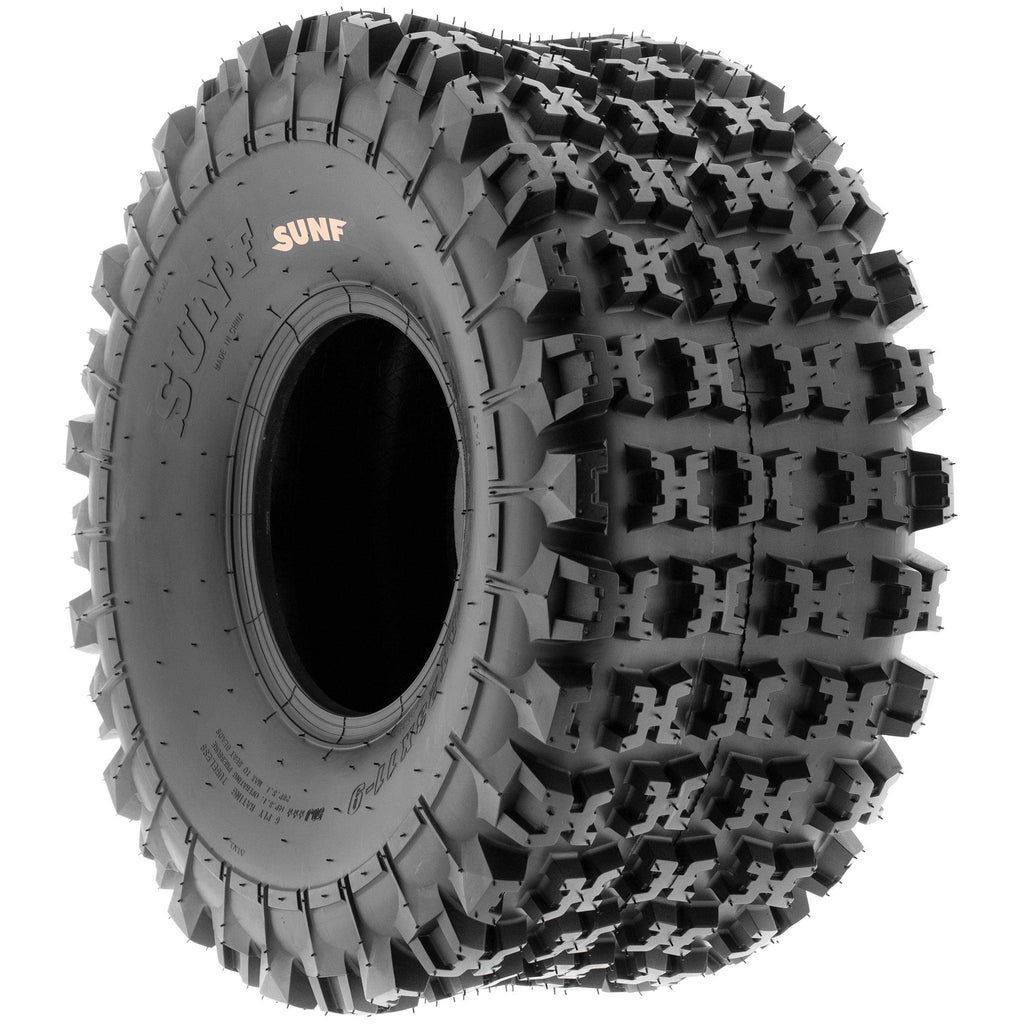19x7-8 Front & 18x10.5-8 Rear ATV UTV Knobby Sport Tires Set of 4 C29437