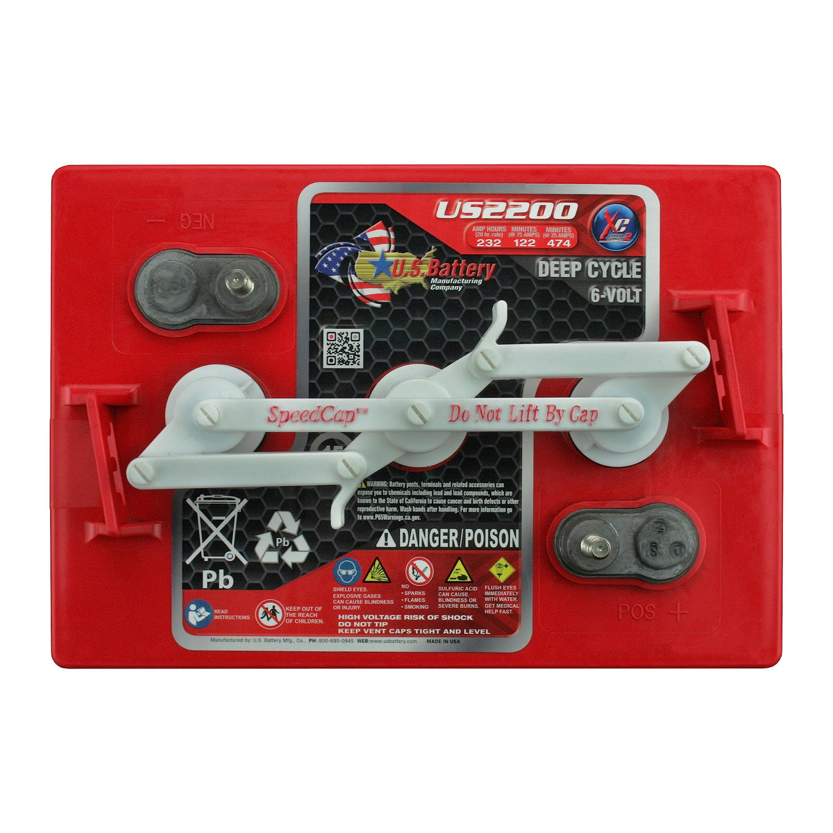 6V Deep Cycle Battery 4 Pack D4574